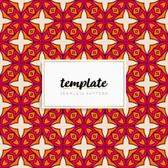 Colorful mandala seamless pattern vector