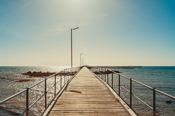 Fototapeta na wymiar Moonta Bay jetty, South Australia