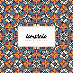 Colorful mandala seamless pattern vector