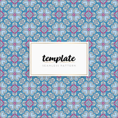 Colorful mandala seamless pattern vector