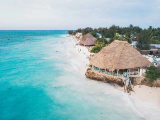 Papier Peint photo Lavable Zanzibar Plage de Nungwi