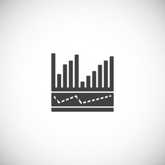 Obraz premium Equalizer related icons set on background for graphic and web design. Creative illustration concept symbol for web or mobile app