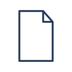 Paper document line icon. Document outline icon.