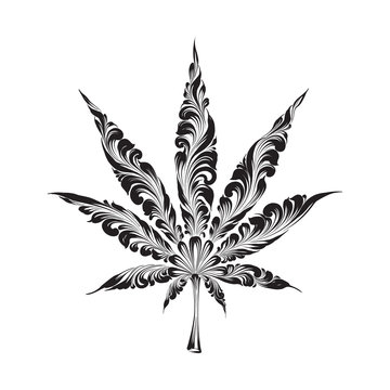 cool drawings of pot leaves