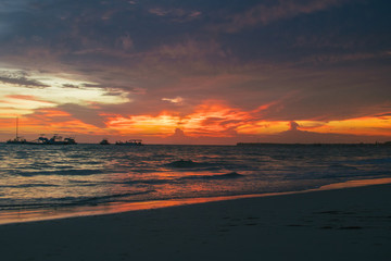 sunrise in the beach