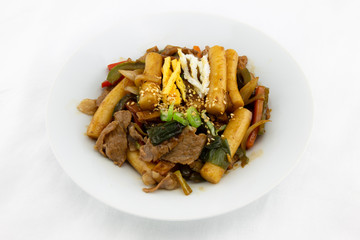 Stir-Fried Rice Cake with Soy Sauce