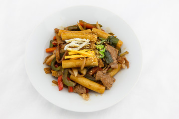 Stir-Fried Rice Cake with Soy Sauce