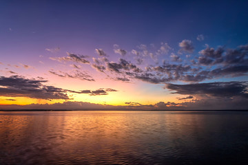 Fototapeta premium Stunning scenic sunrise in the Caribbean sea, Cuba