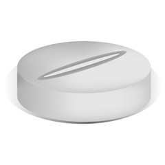 pill isolated on white background