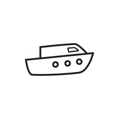 Ship icon vector design template