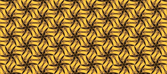 Computer generated image of a black stars pattern on a gilt background