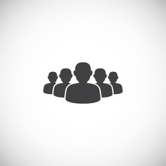 Business people related icon on background for graphic and web design. Creative illustration concept symbol for web or mobile app