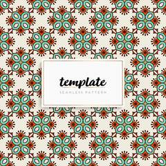 Colorful mandala seamless pattern vector