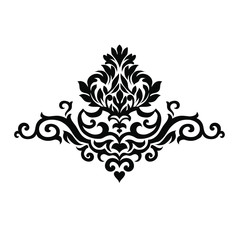 Oriental vector damask patterns for greeting cards and wedding invitations.