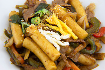 Stir-Fried Rice Cake with Soy Sauce