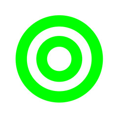 green round symbol isolated on white, circle icon for shooting target arrow aiming, target for sport game shooting arrow aim, circle point focus for success idea, target sign for business goal ideas
