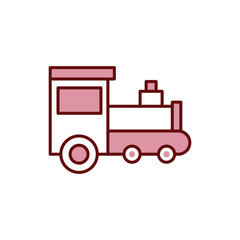 train icon vector design template