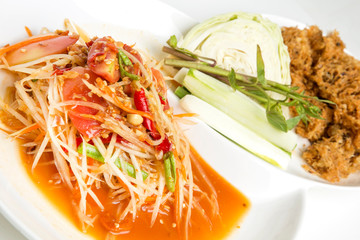 green papaya salad called 