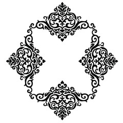 Oriental vector damask patterns for greeting cards and wedding invitations.