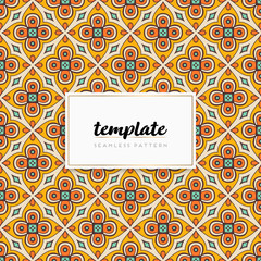 Colorful mandala seamless pattern vector