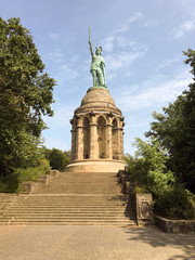 Hermann Monument on a sunny day in Detmold Germany - Architecture Photography
