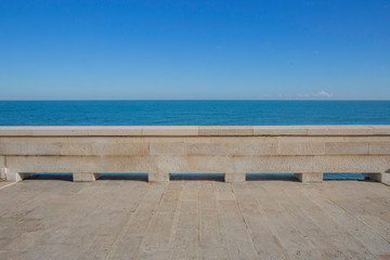 Stone pier on the sea at Molfetta 