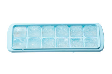 Form for making ice cubes. The concept of cold drinks.