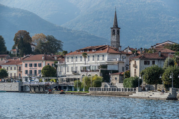 Naklejka premium the peaks of Monte Rosa above Macugnaga