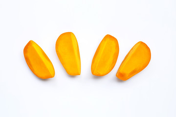 Tropical fruit, Mango  on white background.