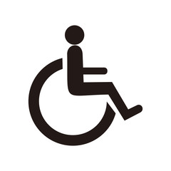 disabled icon vector illustration sign