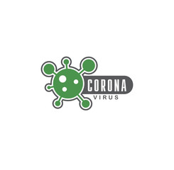 Coronavirus related icon on background for graphic and web design. Creative illustration concept symbol for web or mobile app