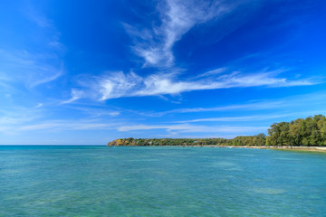 Crystal clear turquoise blue sea at Rawai Beach, Phuket, Thailand