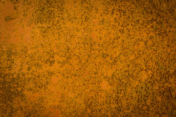 The abstract background of the rust is caused by the weathered metal
