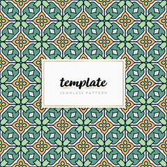 Colorful mandala seamless pattern vector