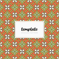 Colorful mandala seamless pattern vector