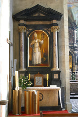 Blessed Aloysius Stepinac altar, Church of the Assumption of the Virgin Mary in Remete, Zagreb, Croatia