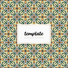 Colorful mandala seamless pattern vector