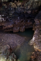 The  Prometheus Cave (also Kumistavi Cave) near Tskaltubo in the Imereti region, Georgia