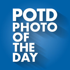 POTD - Photo Of The Day acronym, concept background