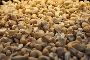 cashews food background