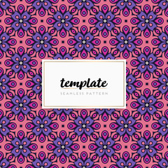 Colorful mandala seamless pattern vector