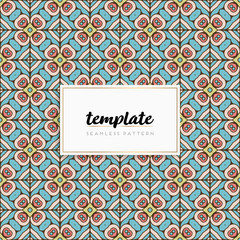 Colorful mandala seamless pattern vector