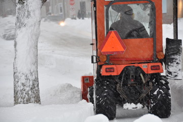 Snowplow in Winter