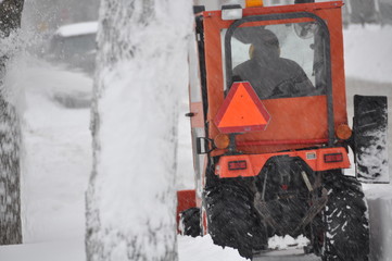 Plowing Winter Snow