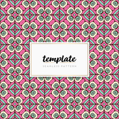 Colorful mandala seamless pattern vector