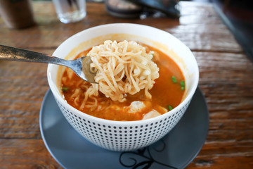 noodles or seafood noodles