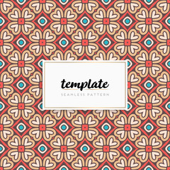 Colorful mandala seamless pattern vector