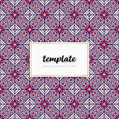 Colorful mandala seamless pattern vector