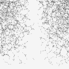 Obraz premium Network Mesh Random Procedural Art background illustration