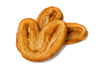 Sweet Braided Puff Palmiers Pastry or Pate Feuilletee